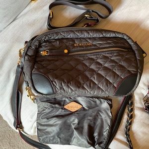 MZ WALLACE SMALL CROSBY MAGNET WITH GOLD HARDWARE